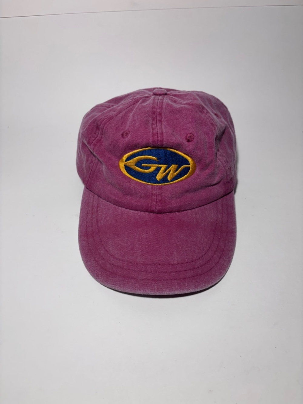Grady White GW Logo Embroidered Washed Maroon Baseball “Dad Hat” Cap Adjustable